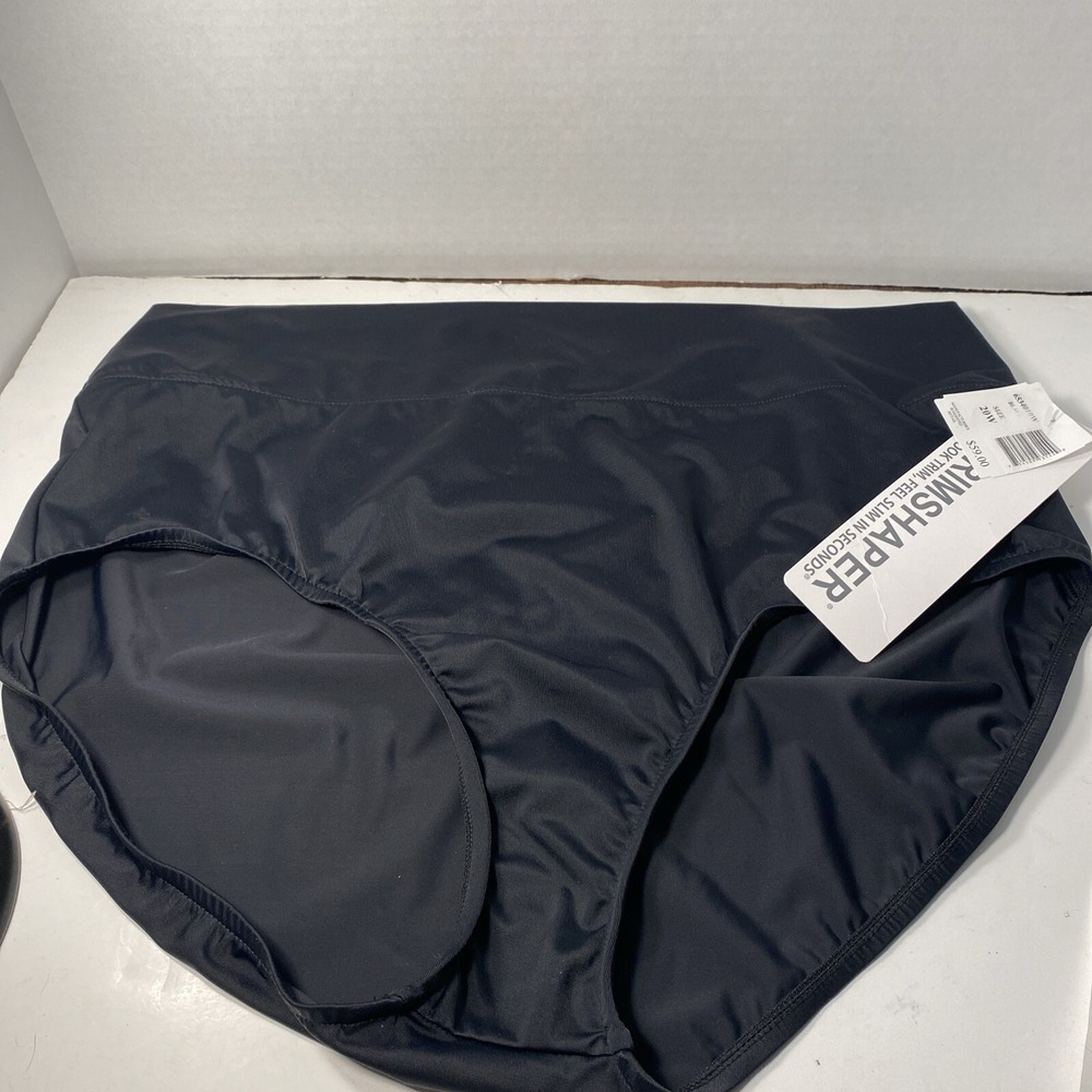 Trimshaper Black High waisted Swimsuit Bottoms Sz 20w